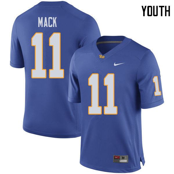 Youth #11 Taysir Mack Pittsburgh Panthers College Football Jerseys Sale-Royal